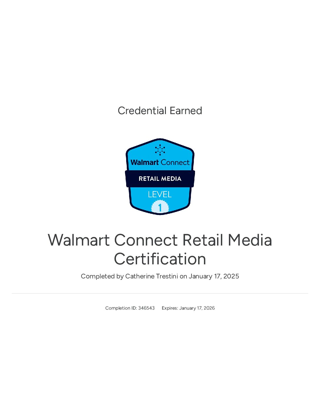 New Certifications: Walmart Connect Retail Media and Ad Certification in Walmart DSP